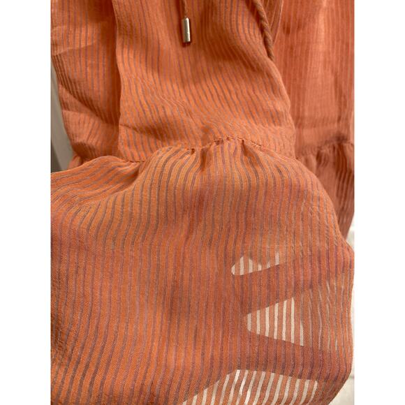 Revolve MINKPINK Women’s Mini Dress Tiered Terracotta Size Small - Picture 4 of 9